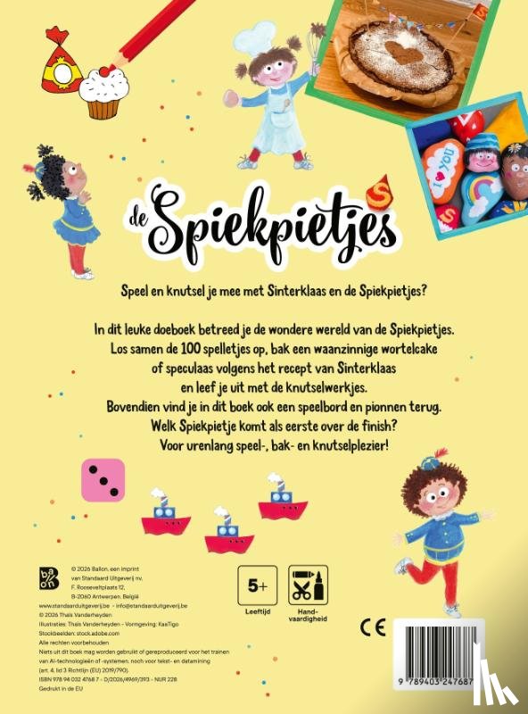 Vanderheyden, Thais - De Spiekpietjes: Doeboek met 100 spelletjes