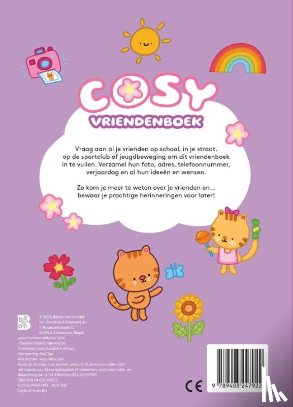  - Cosy vriendenboek