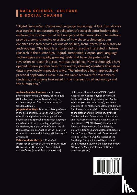  - Digital Humanities, Corpus and Language Technology = Humanidades Digitales, Corpus y Tecnología del Lenguaje