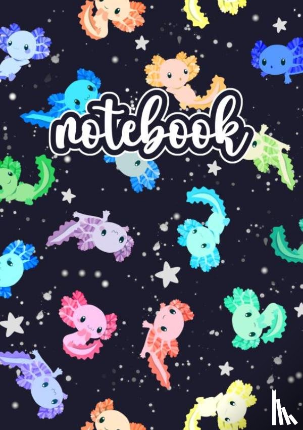 Bird, The Lilli - Axolotl Notebook Schwarz/Bunt