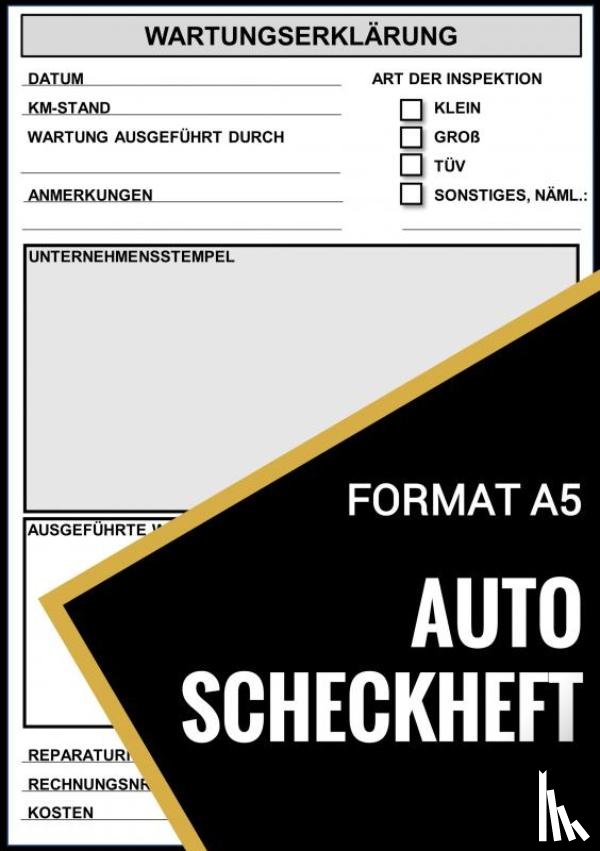 Scheckhefte, Auto - Auto-Scheckheft - Universelles Reparaturenheft