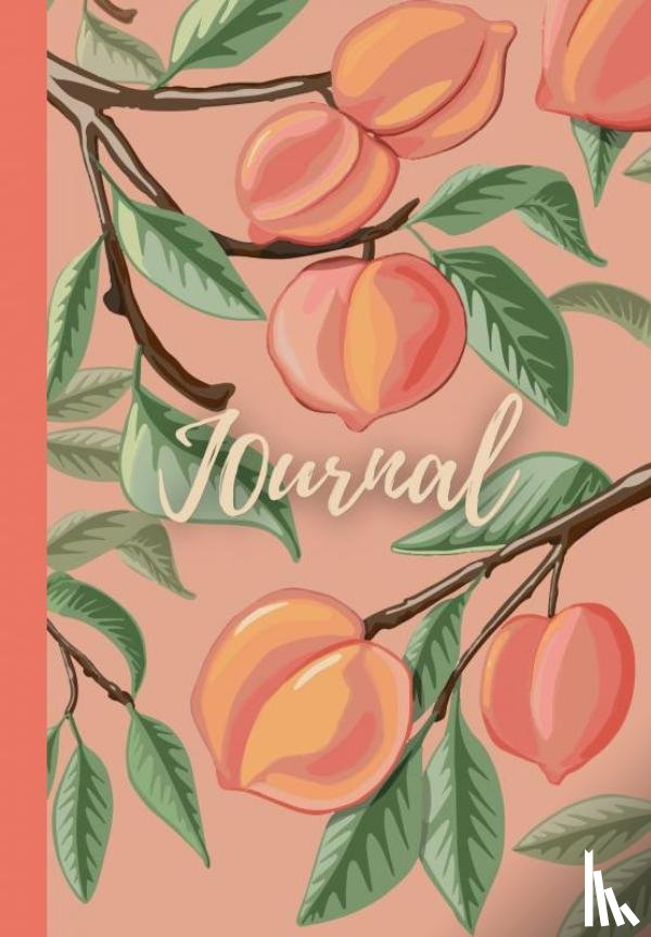 By Sara Baptista, Sart - Notebook | Journal with digitally handmade Illustrated Hardcover | Peach