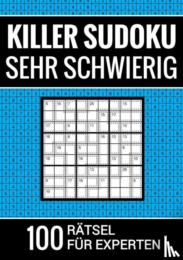 Puzzlebücher, Sudoku - Killer Sudoku sehr schwierig - 100 Rätsel für Experten