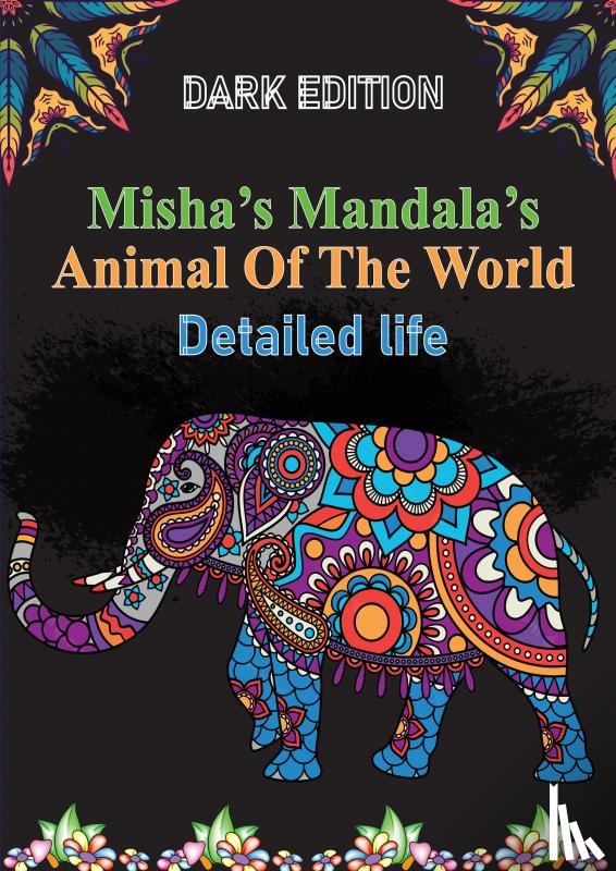 Black Edition, HugoElena - Misha's mandala's: Animals of the world Detailed life