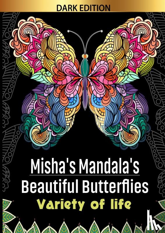 Black Edition, HugoElena - Misha's mandala's: Beautifull butterflies Variety of life