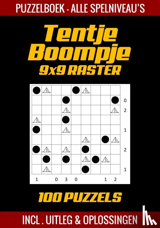 Shop, Puzzelboek - Tentje Boompje - Puzzelboek Alle Spelniveau's - 100 Puzzels Incl. Uitleg en Oplossingen - 9x9 Raster