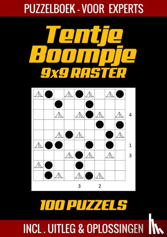 Shop, Puzzelboek - Tentje Boompje - Puzzelboek voor Experts - 100 Puzzels Incl. Uitleg en Oplossingen - 9x9 Raster