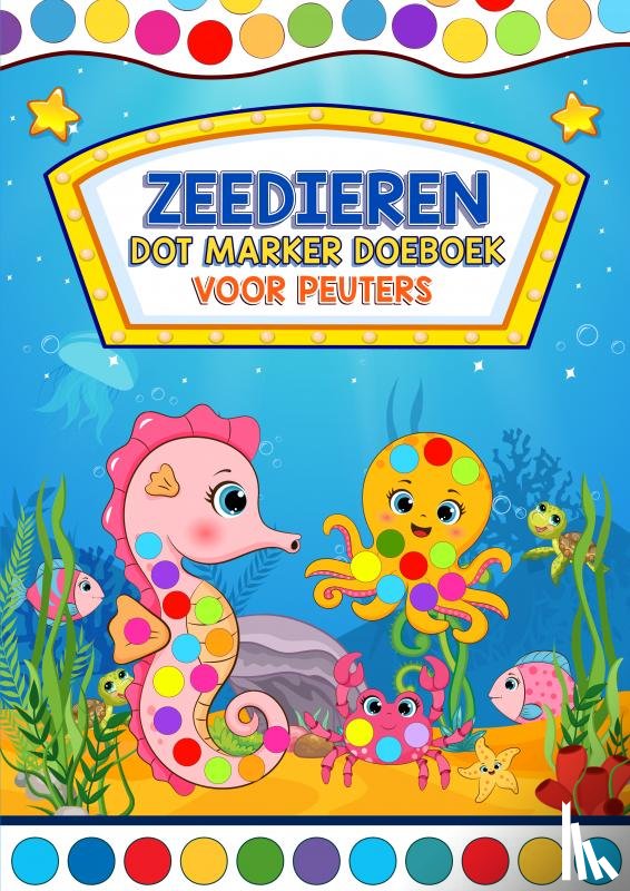 & Meer, Peuterspeelgoed - Dot Marker Zeedieren - Doeboek voor Peuters