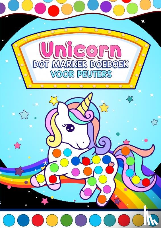 & Meer, Peuterspeelgoed - Unicorn Dot Marker - Doeboek voor Peuters