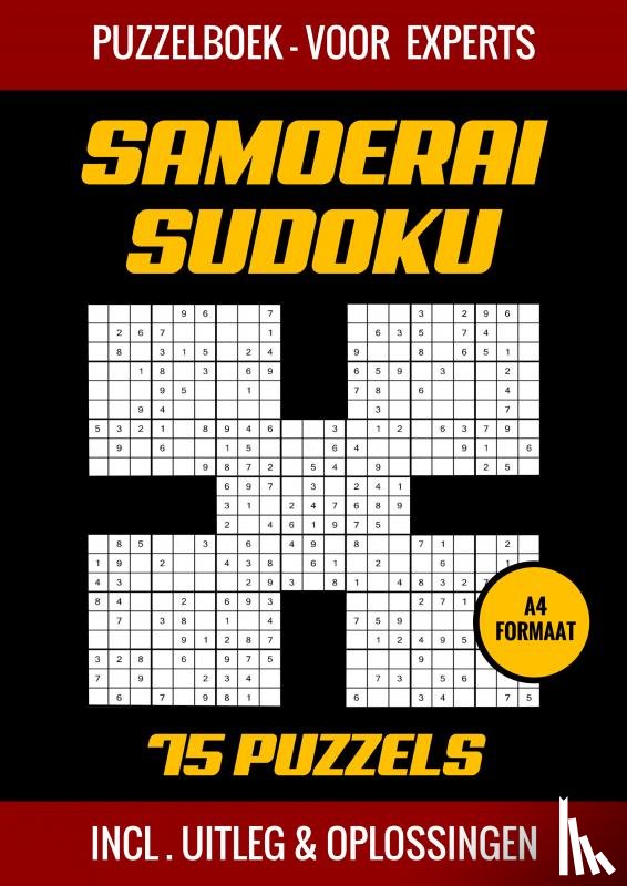 Shop, Puzzelboek - Samoerai Sudoku - Puzzelboek voor Experts - 75 Puzzels