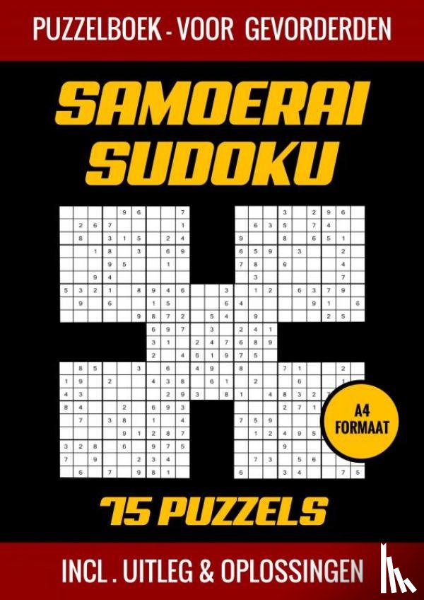 Shop, Puzzelboek - Samoerai Sudoku - Puzzelboek met 75 Puzzels voor Gevorderden