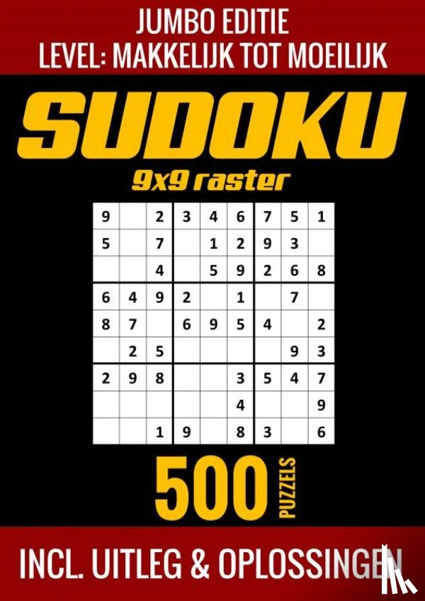Shop, Puzzelboek - Sudoku Makkelijk tot Moeilijk - Jumbo Editie - 500 Puzzels - Incl. Uitleg en Oplossingen