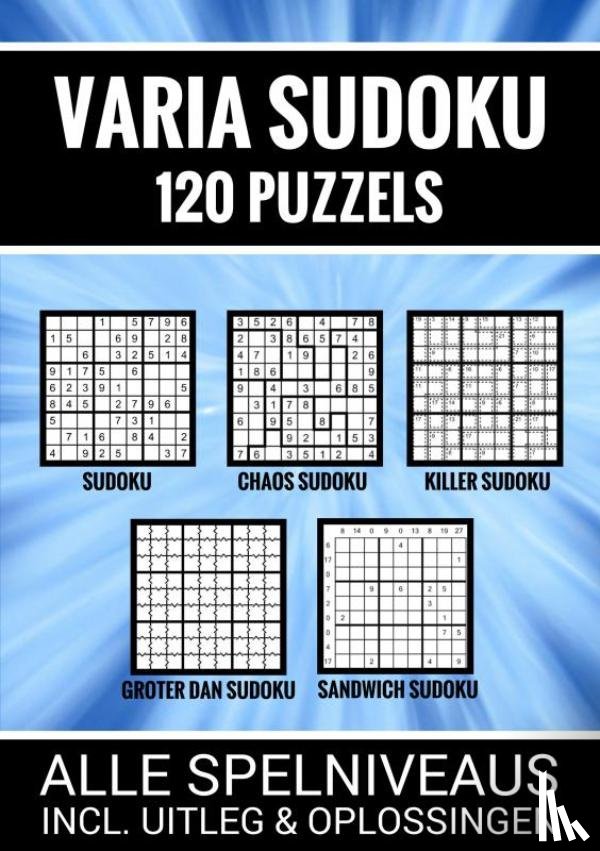 Boulevard, Boeken - Varia Sudoku - 120 Puzzels - Alle Spelniveaus, Incl. Uitleg en Oplossingen