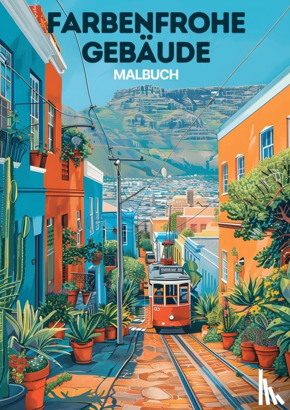 für Erwachsene, Malbücher - Malbuch - Farbenfrohe Gebäude