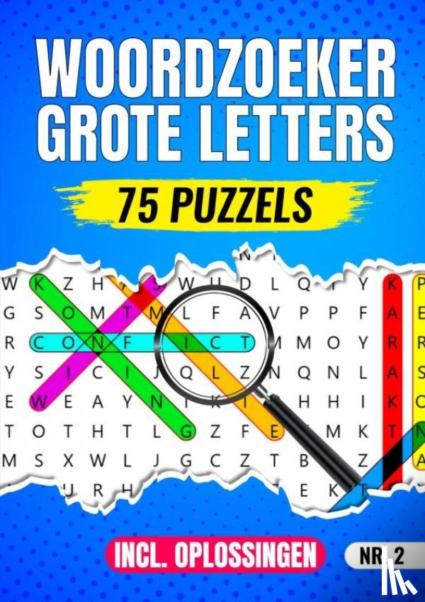 Specialist, Woordzoeker - Woordzoeker Grote Letters, 75 Puzzels Incl. Oplossingen - Nr. 2