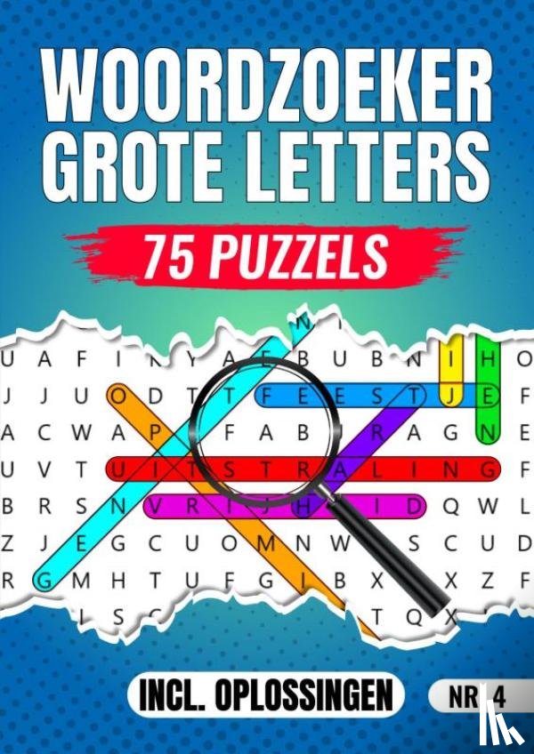 Specialist, Woordzoeker - Woordzoeker Grote Letters Nr 4. - 75 Puzzels Incl. Oplossingen