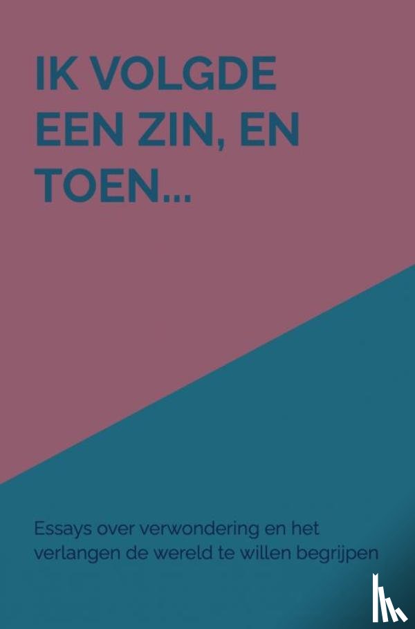 De Rijk, Anna - Ik volgde een zin, en toen...