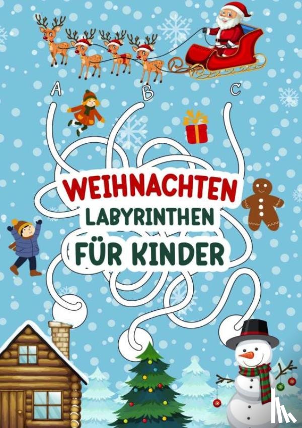 & Buch, Buch - Labyrinthen für Kinder – Weihnachten!