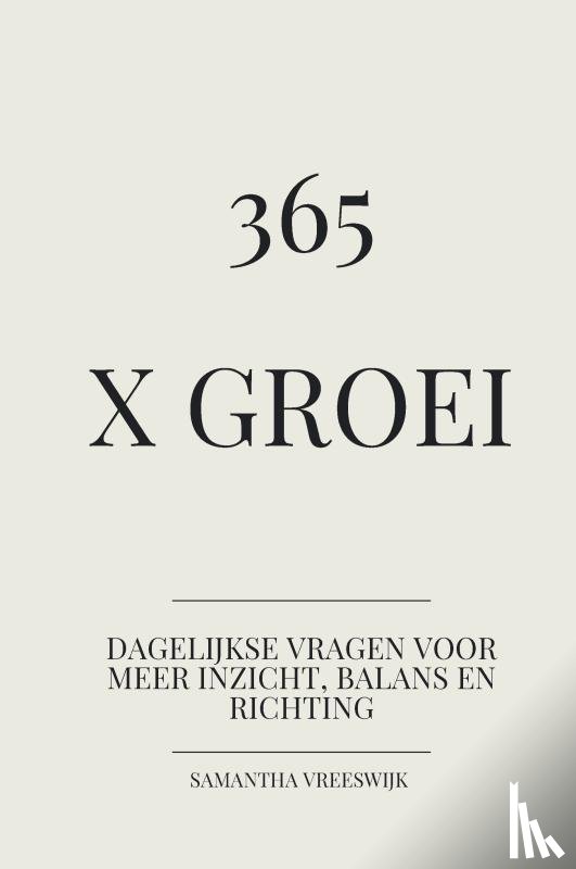 Vreeswijk, Samantha - 365 x groei