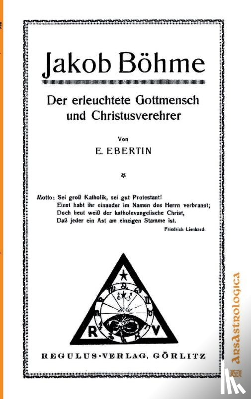 Ebertin, Elsbeth - Jakob Böhme