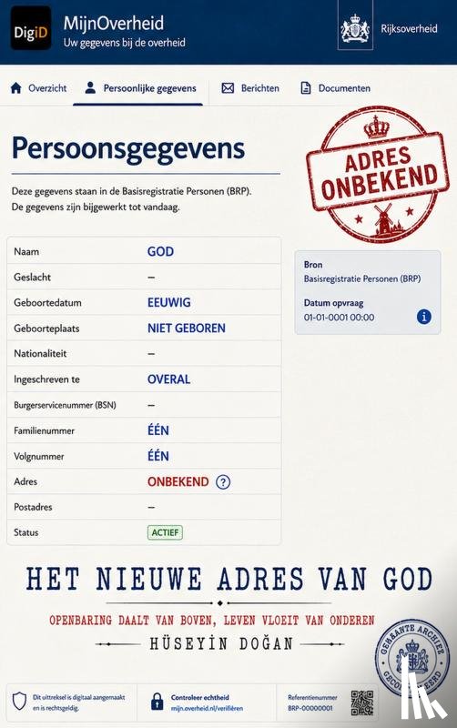 Dogan, Huseyin - HET NIEUWE ADRES VAN GOD