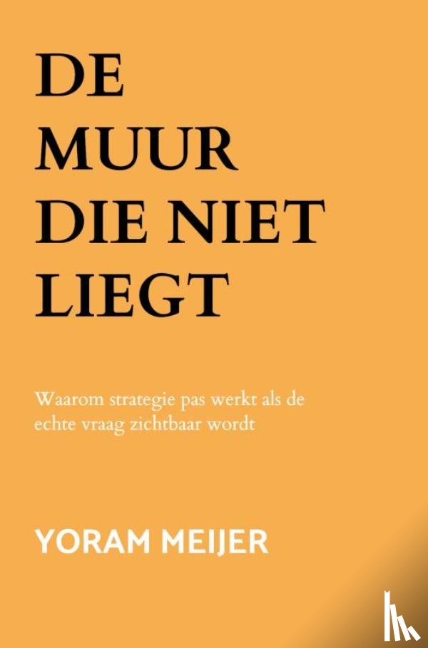 Meijer, Yoram - De muur die niet liegt