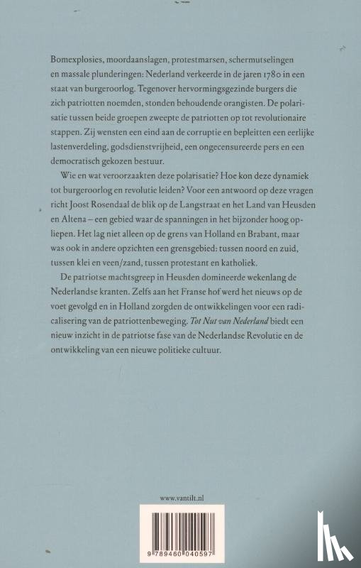 Rosendaal, J. - Tot nut van Nederland