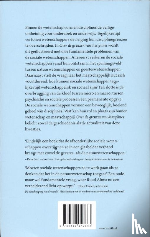 Abma, Ruud - Over de grenzen van disciplines