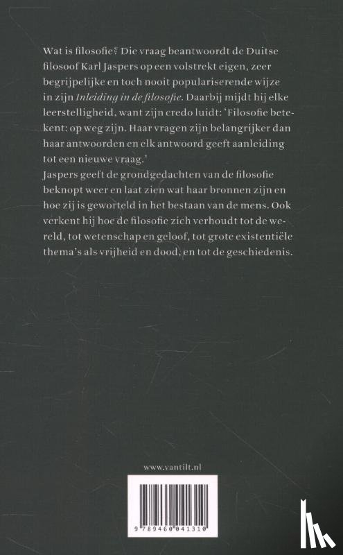 Jaspers, Karl - Inleiding in de filosofie