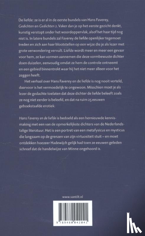 Oegema, Jan - Hans Faverey en de liefde