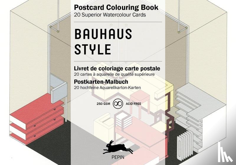 Roojen, Pepin van - Bauhaus Style - Postcard Colouring Book