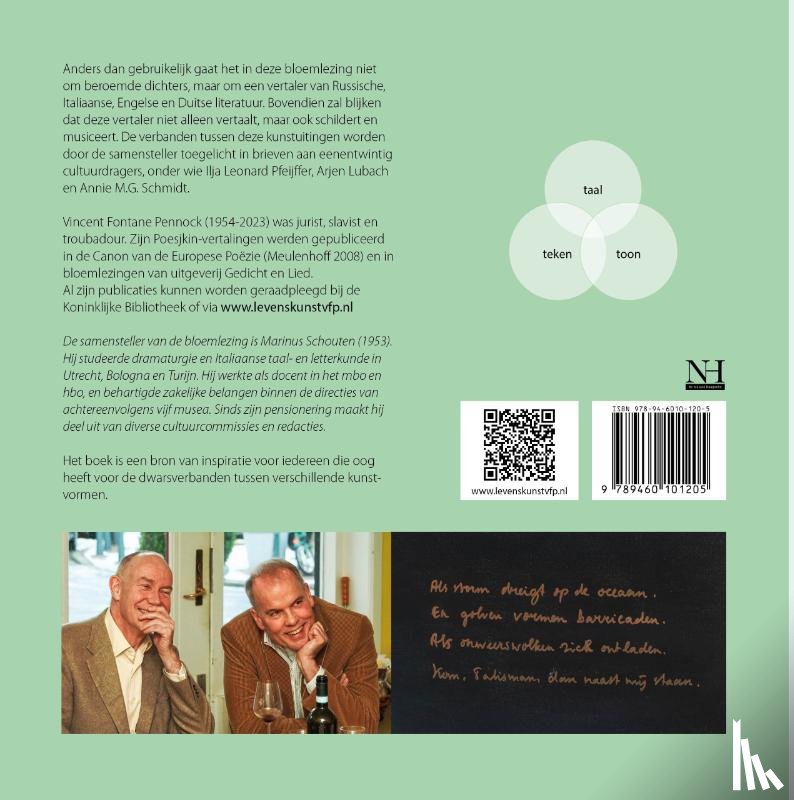 Schouten, Marinus - De levenskunst van Vincent Fontane Pennock