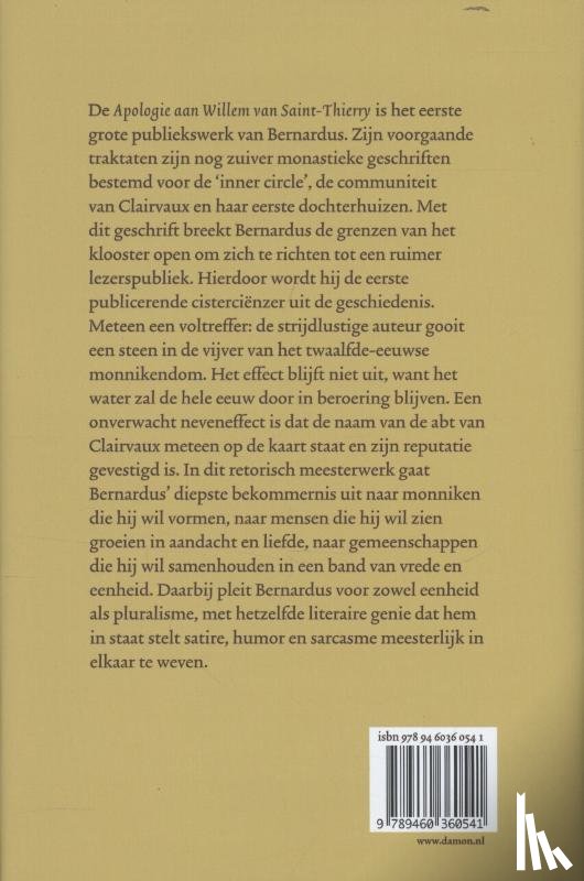 Clairvaux, Bernardus van - Apologie