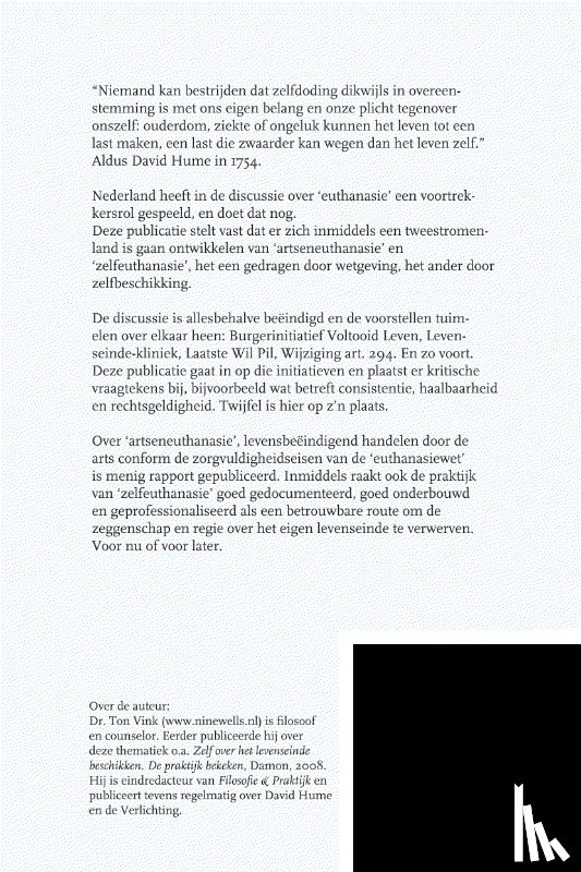 Vink, Ton - Zelfeuthanasie