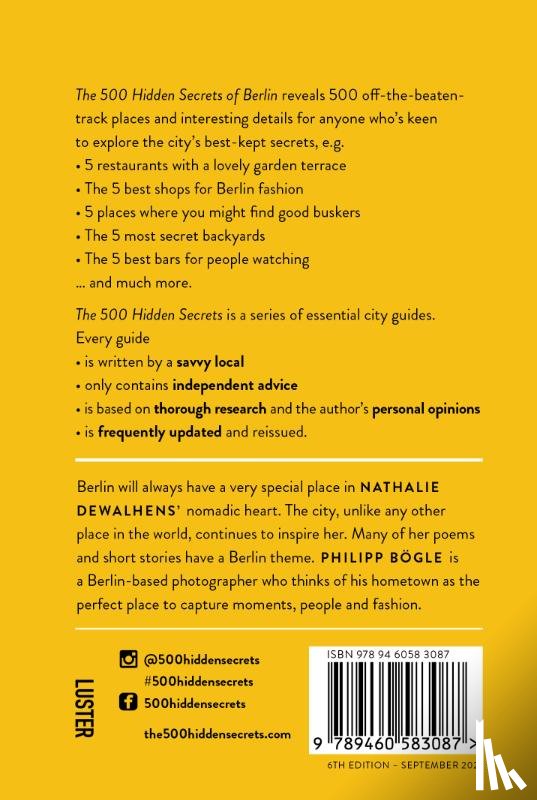 Dewalhens, Nathalie - The 500 Hidden Secrets of Berlin