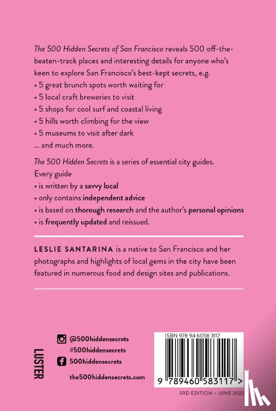 Santarina, Leslie - The 500 Hidden Secrets of San Francisco