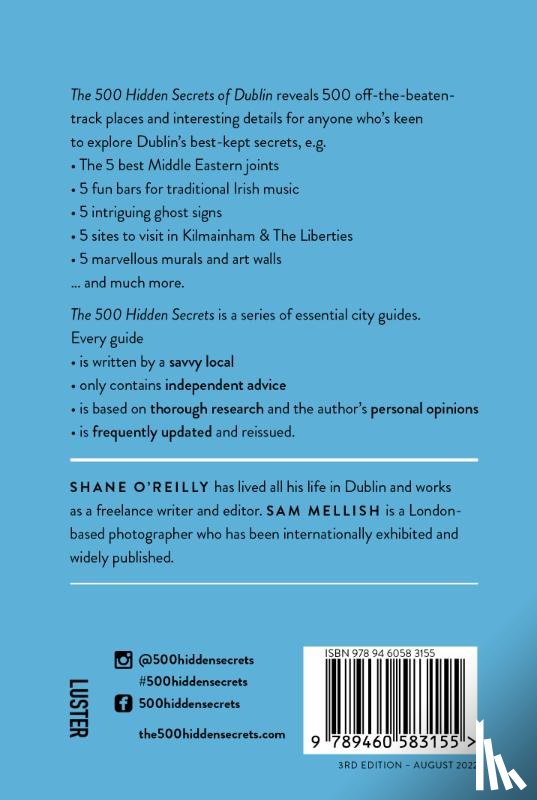 O'Reilly, Shane - The 500 Hidden Secrets of Dublin
