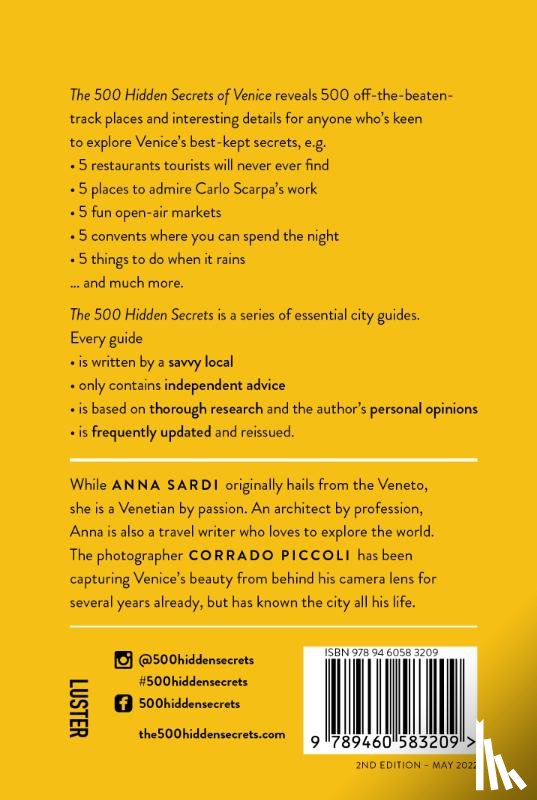 Sardi, Anna - The 500 Hidden Secrets of Venice