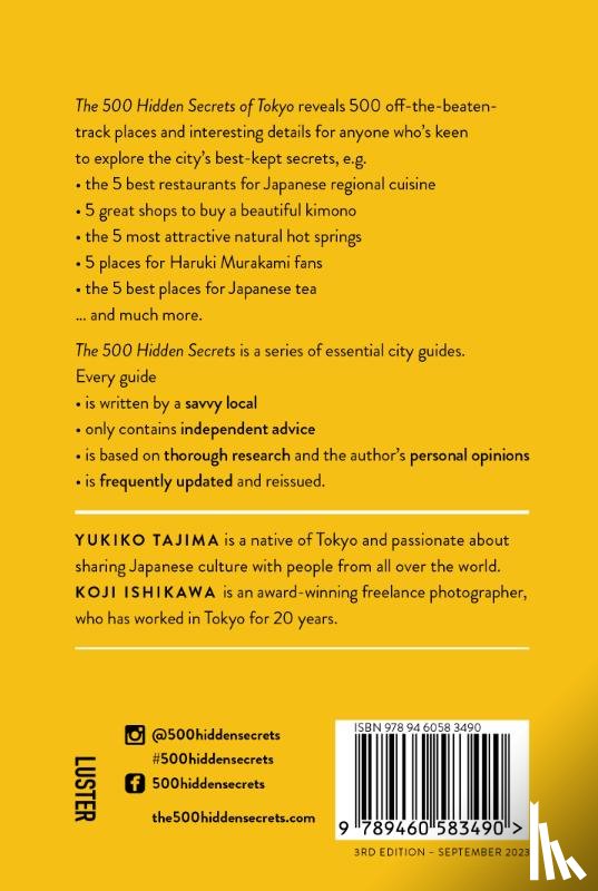 Tajima, Yukiko - The 500 hidden secrets of Tokyo