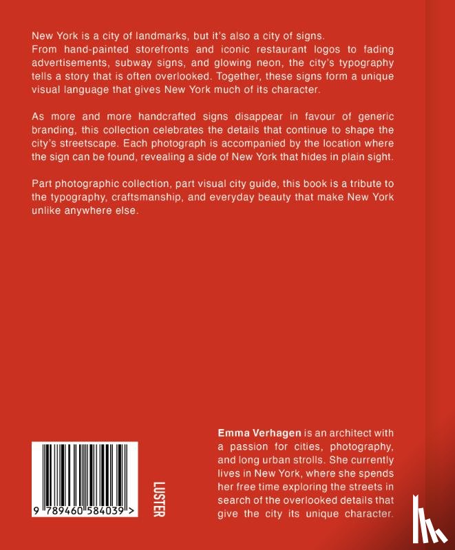 Verhagen, Emma - Signs of New York