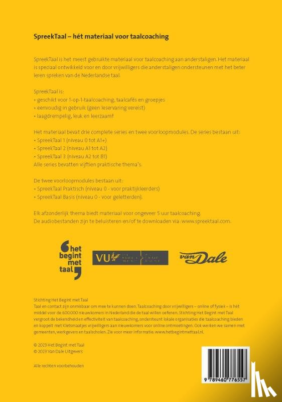 Stichting Het Begint met Taal & VU-NT2 - SpreekTaal Basis Kennismaken