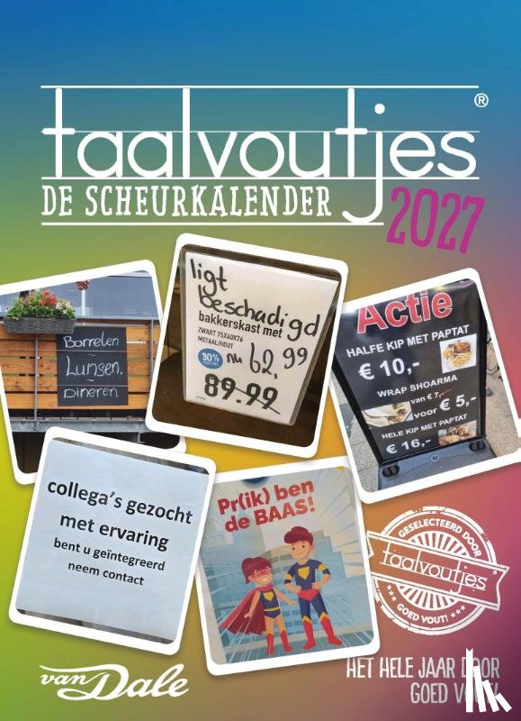 Bogle, Vellah - Taalvoutjes - de scheurkalender 2027