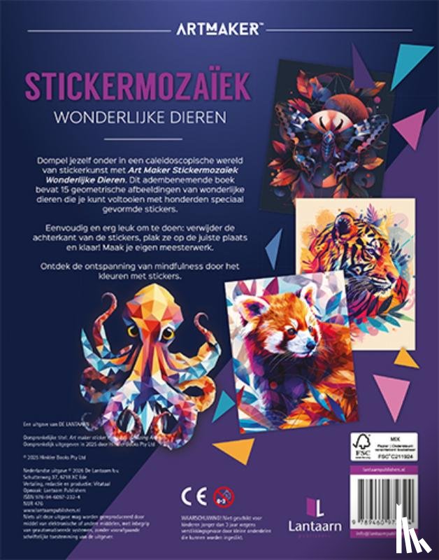  - Stickermozaïek - Wonderlijke dieren