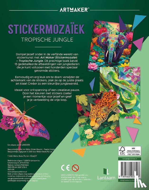  - Stickermozaïek - tropische jungle