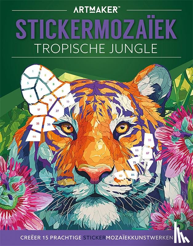  - Stickermozaïek - tropische jungle