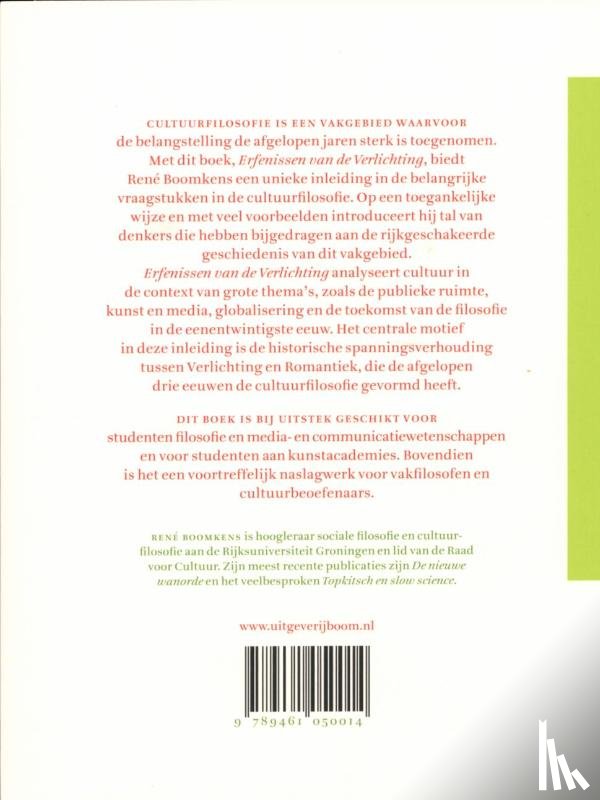 Boomkens, René - Erfenissen van de verlichting