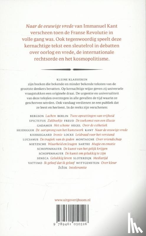 Kant, Immanuel - Naar de eeuwige vrede