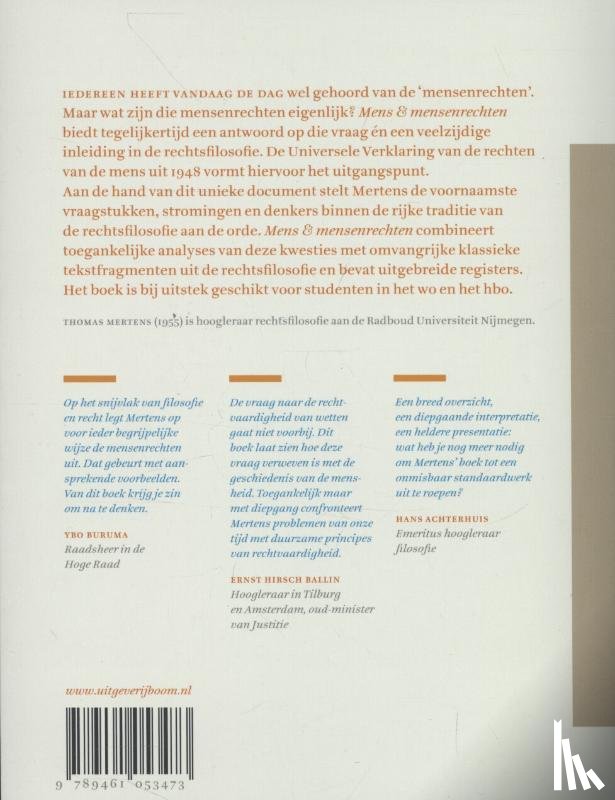 Mertens, Thomas - Mens en mensenrechten