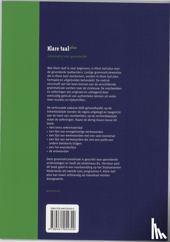 Toorn-Schutte, Jenny van der - Klare taal plus