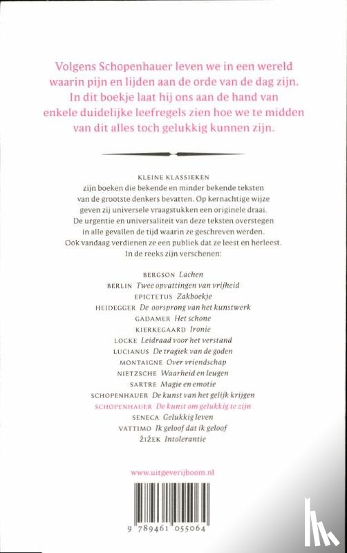 Schopenhauer, Arthur - De kunst om gelukkig te zijn